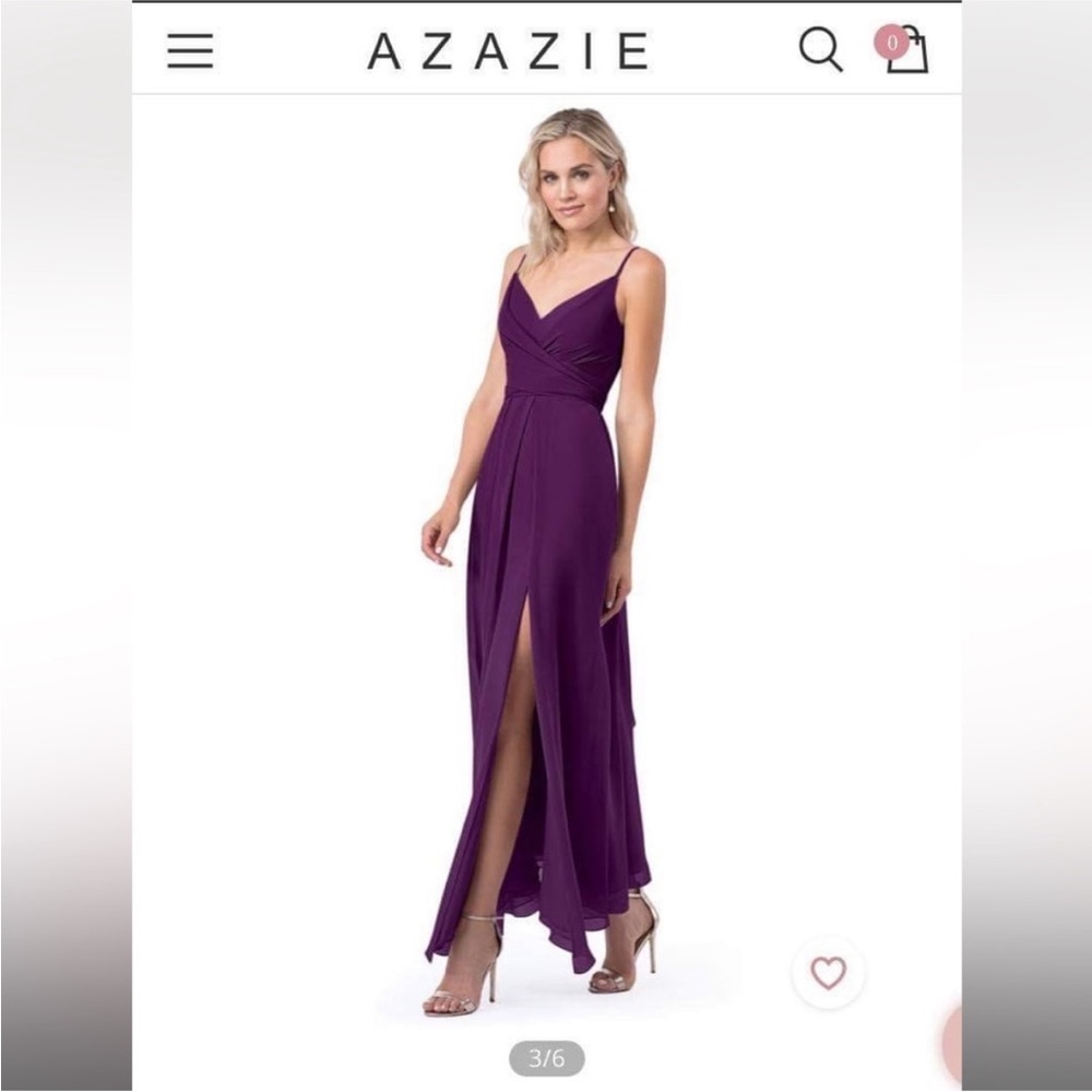 Azazi Annika bridesmaid formal dress grape